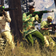GTA 5 characters point their guns.